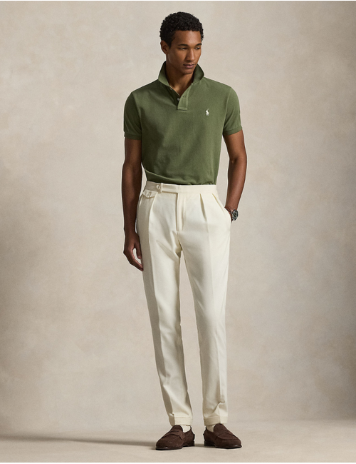 The Iconic Mesh Polo Shirt in Garden Trail