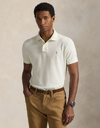 The Iconic Mesh Polo Shirt in Parchment Cream