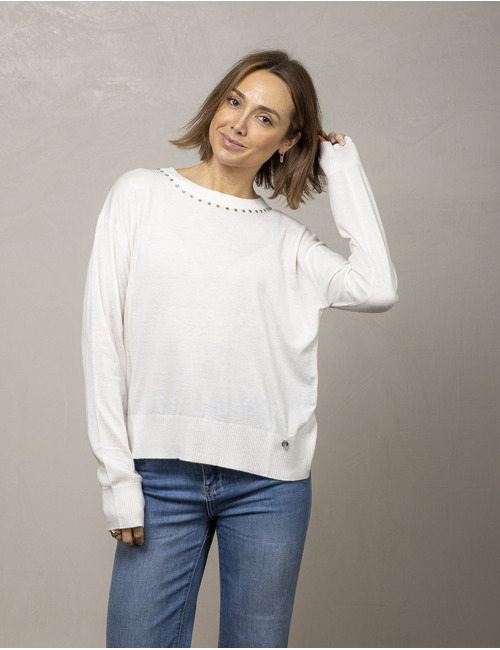 Liu Jo lange mouw sweater wit