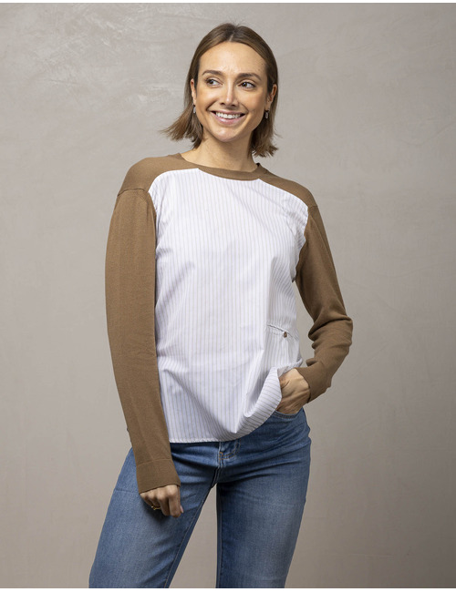 Semi Couture lange mouw sweater bruin