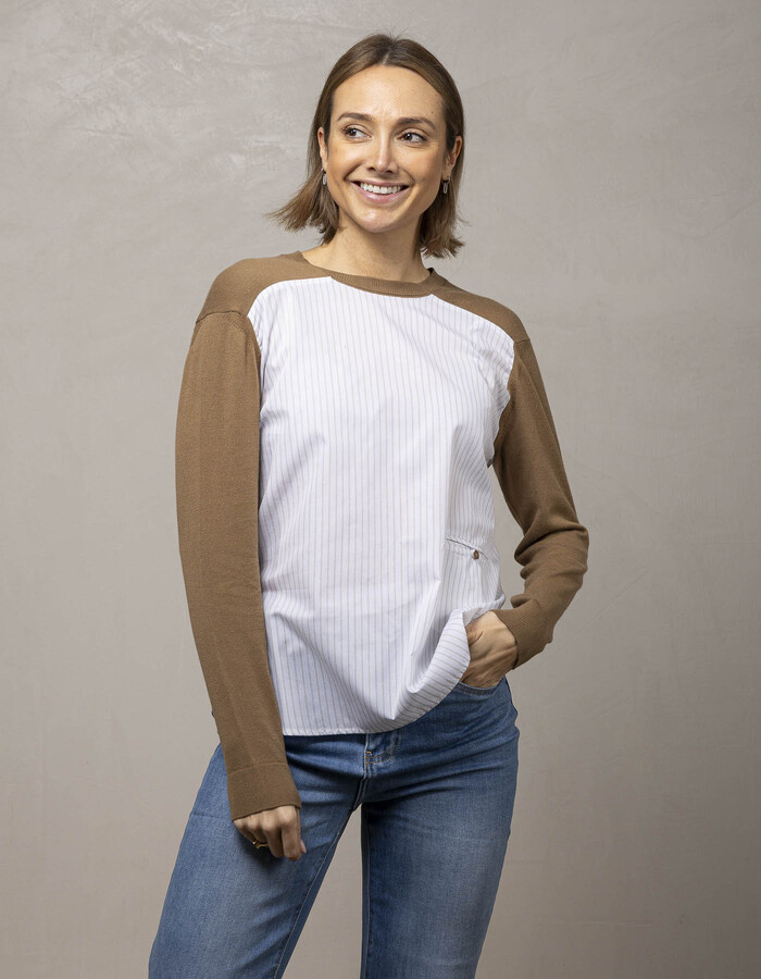 Semi Couture lange mouw sweater bruin