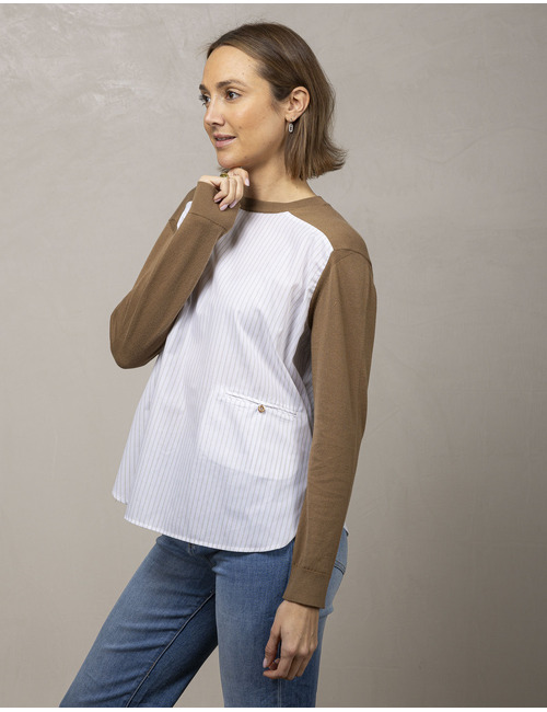 Semi Couture lange mouw sweater bruin