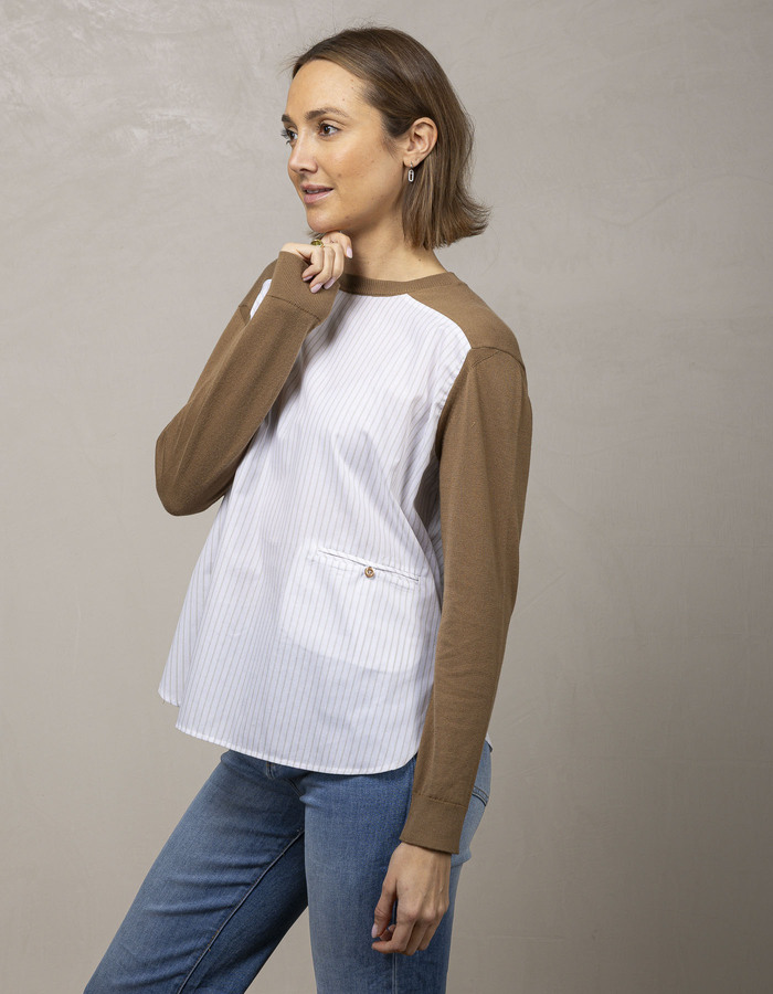 Semi Couture lange mouw sweater bruin