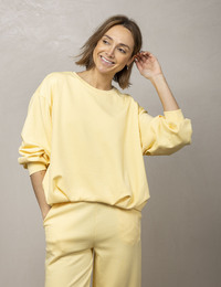 Amelie Amelie lange mouw sweater geel