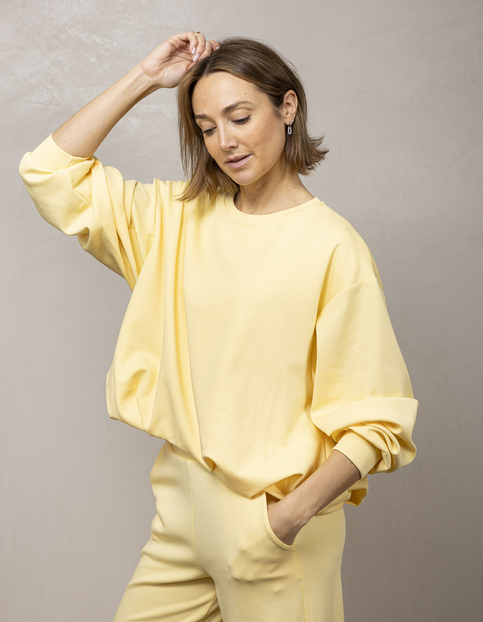 Amelie Amelie lange mouw sweater geel