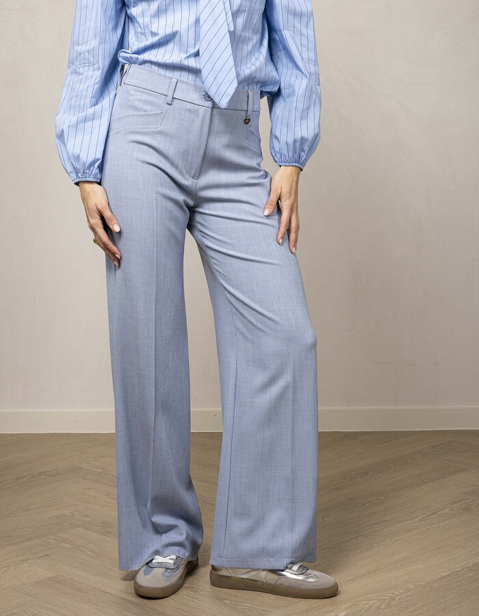 Amelie Amelie geklede broek blauw