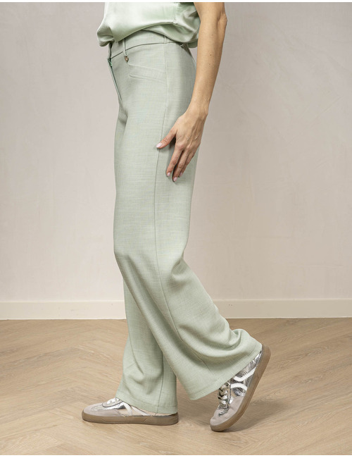 Amelie Amelie geklede broek groen