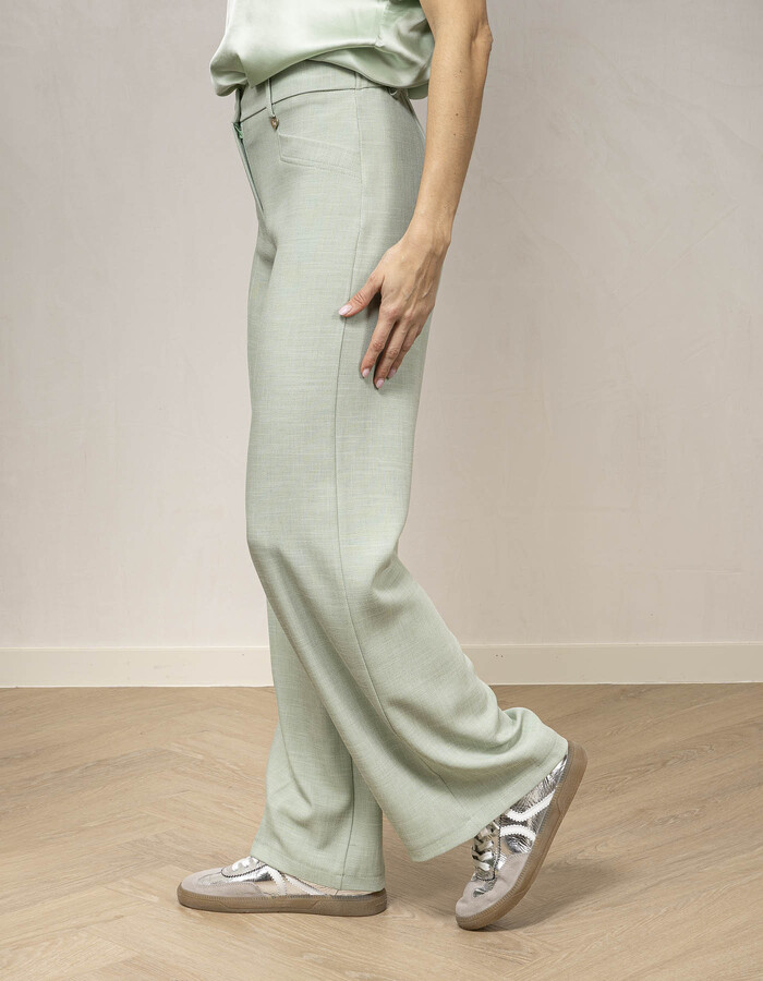 Amelie Amelie geklede broek groen