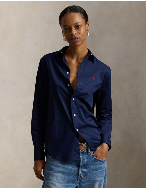 Ralph Lauren lange mouw bloes navy