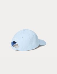 the iconic cotton chino ball cap in office blue