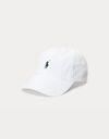 cotton chino ball cap in white / newport navy