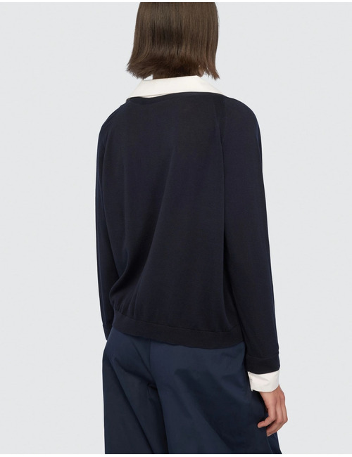 Semi Couture lange mouw gilet navy