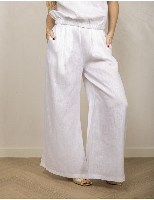 Greek Archaic Kori geklede broek wit