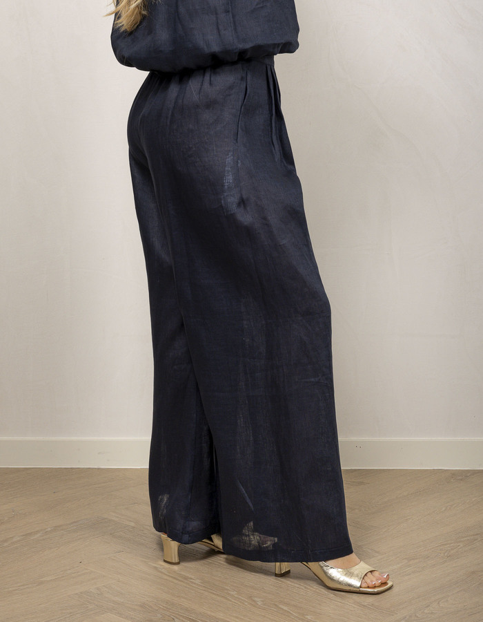 Greek Archaic Kori geklede broek navy