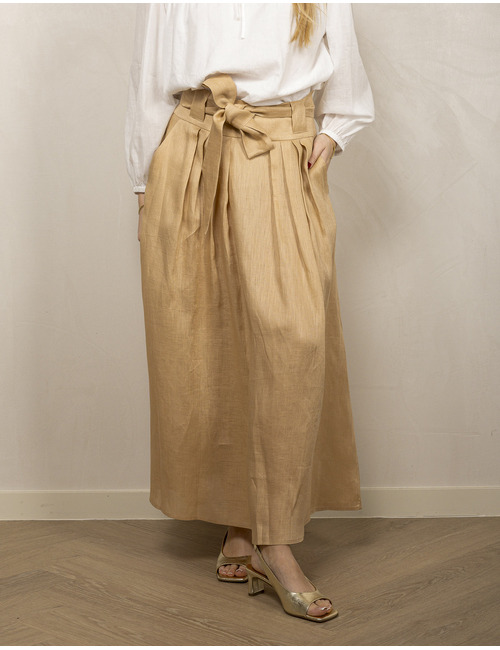 Greek Archaic Kori korte rok beige