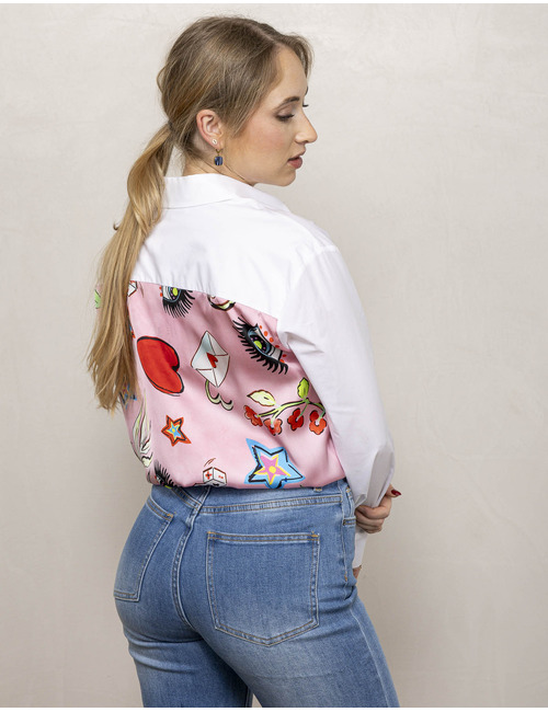 Kocca lange mouw bloes wit