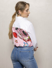 Kocca lange mouw bloes wit