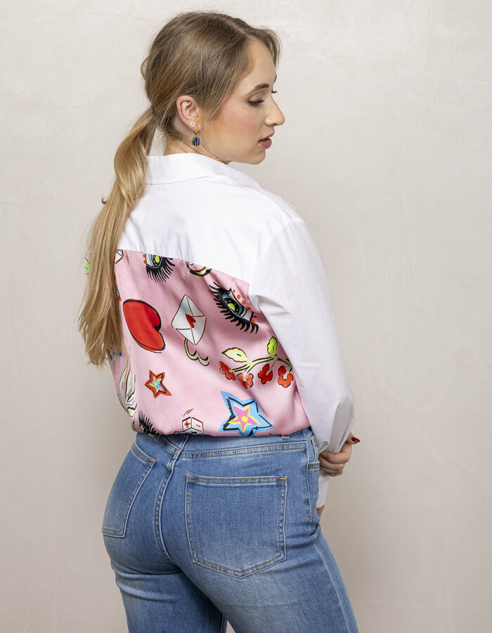 Kocca lange mouw bloes wit