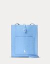 polo play leather pocket crossbody baby blue