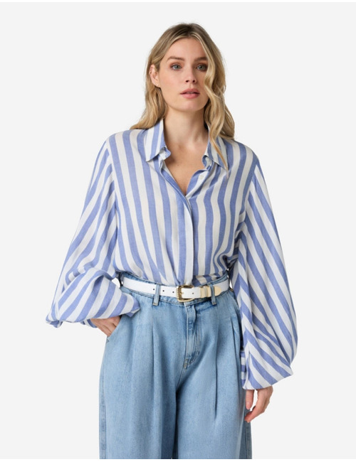 Ibana lange mouw bloes blauw