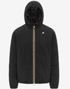 Jack Plain Warm korte gewatteerde jas in Black Pure met Primaloft isolatie