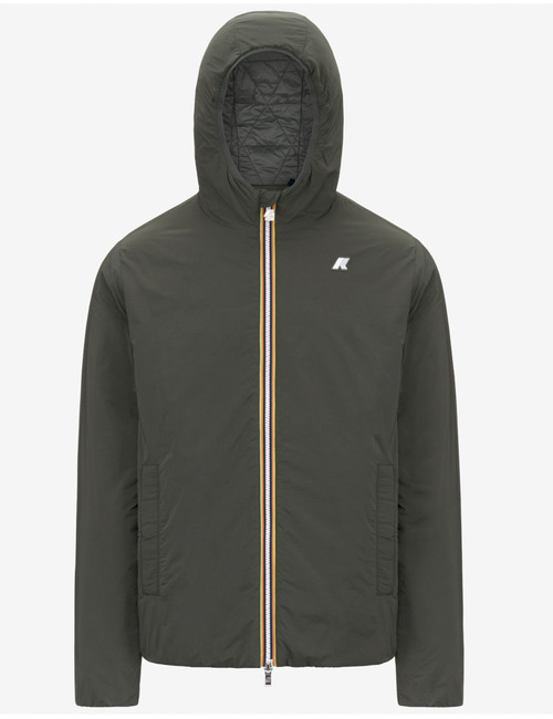 Jack Plain Warm korte gewatteerde jas in Green Blackish met Primaloft isolatie