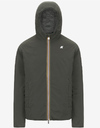 Jack Plain Warm korte gewatteerde jas in Green Blackish met Primaloft isolatie