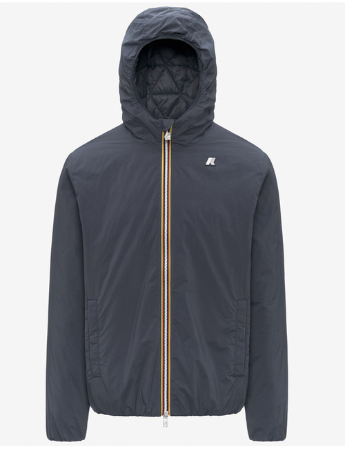 Jack Plain Warm korte gewatteerde jas in Blue Airforce met Primaloft isolatie