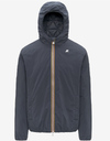 Jack Plain Warm korte gewatteerde jas in Blue Airforce met Primaloft isolatie