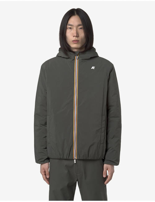 Jack Plain Warm korte gewatteerde jas in Green Blackish met Primaloft isolatie