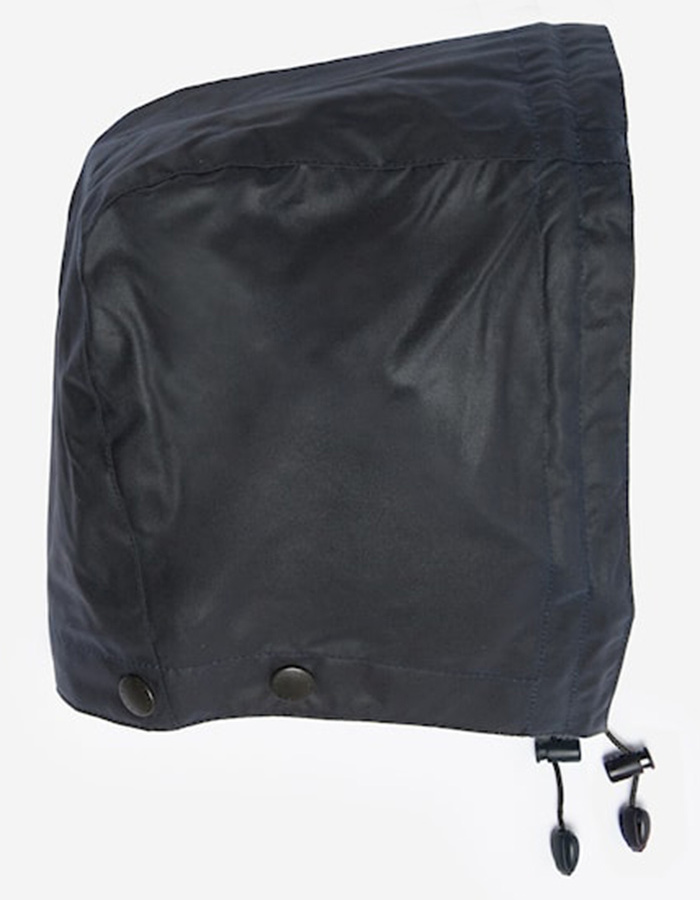 Capuchon Bedale in navy van gewaxed katoen