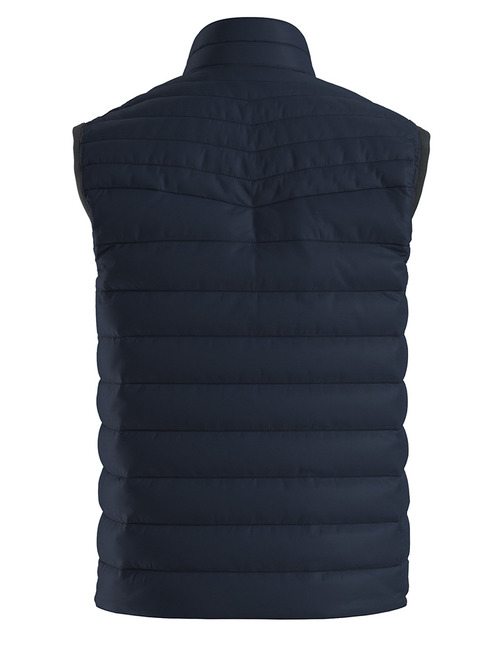 Slim fit bodywarmer in gerecycled polyamide donkerblauw