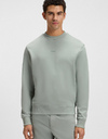 Relaxed fit sweatshirt in katoenen badstof met contrastlogo