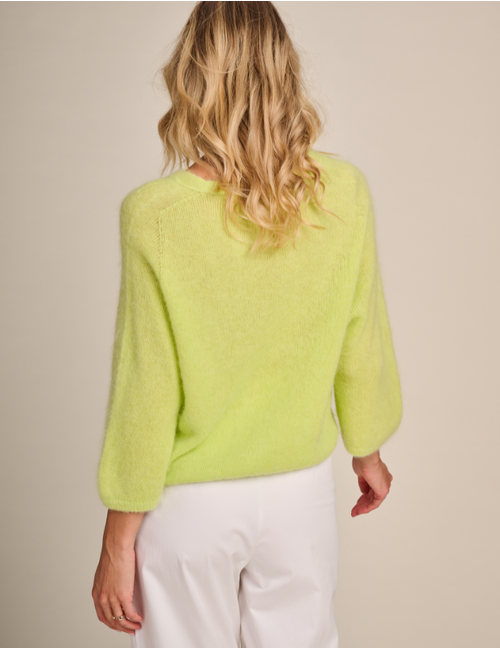 Due Amanti lange mouw gilet groen