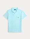Terry Polo Shirt in Soft Aqua