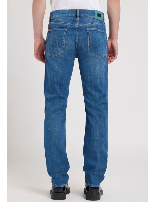 Slimmy Fisherman jeans in gewassen blauw