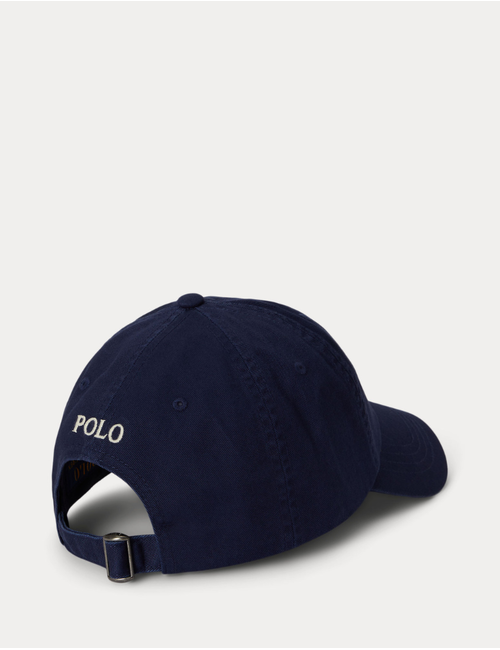 the iconic cotton chino ball cap in newport navy cream