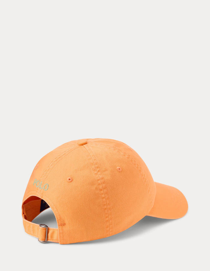 the iconic cotton chino ball cap in pompano orange