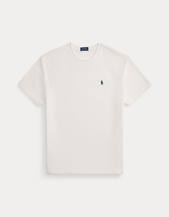 classic fit terry t-shirt in white
