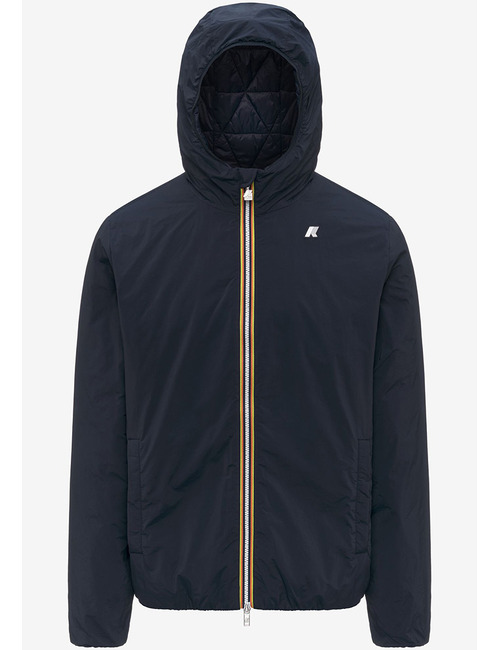 Jack Plain Warm korte gewatteerde jas in Blue Depth met Primaloft isolatie