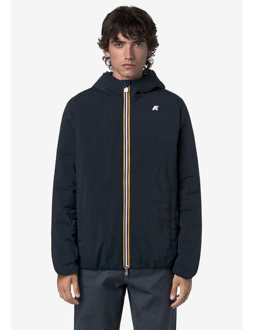 Jack Plain Warm korte gewatteerde jas in Blue Depth met Primaloft isolatie