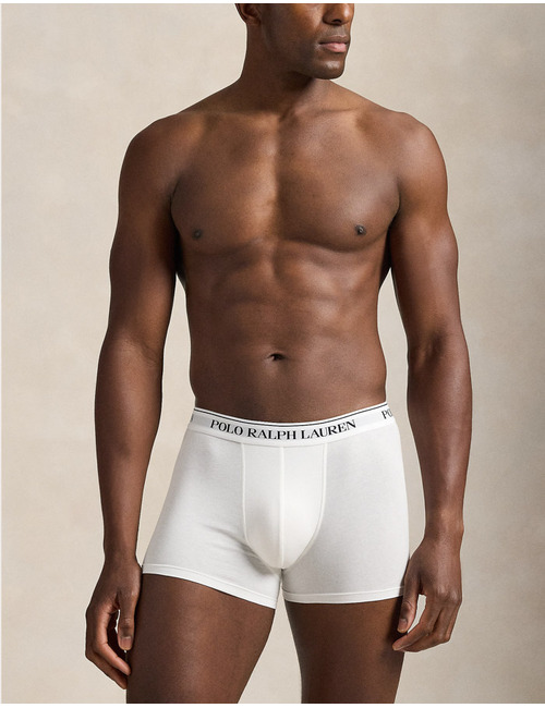 Driepack stretchkatoenen boxershorts in wit, grijs en zwart