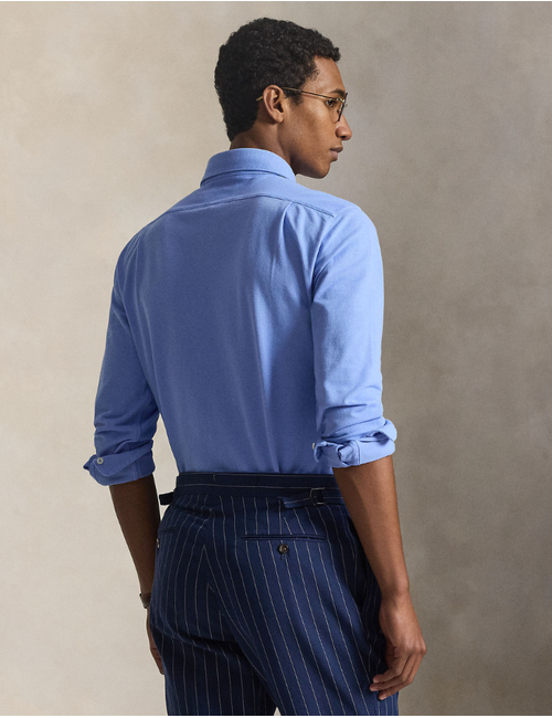 featherweight mesh shirt in canvas blue