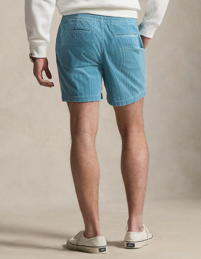 6 inch polo prepster corduroy short in blue note