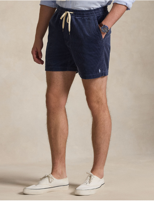 6 inch polo prepster corduroy short in boston navy
