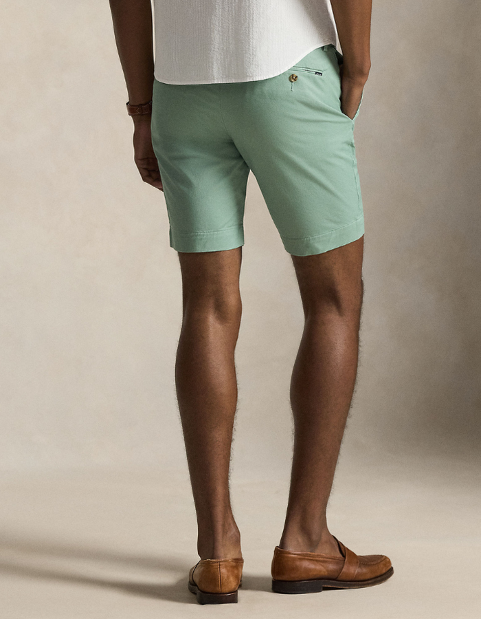 9.5 inch greenwich slim fit chino short in faded mint