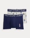 stretch cotton trunk 2 pack in gb navy taylor heather