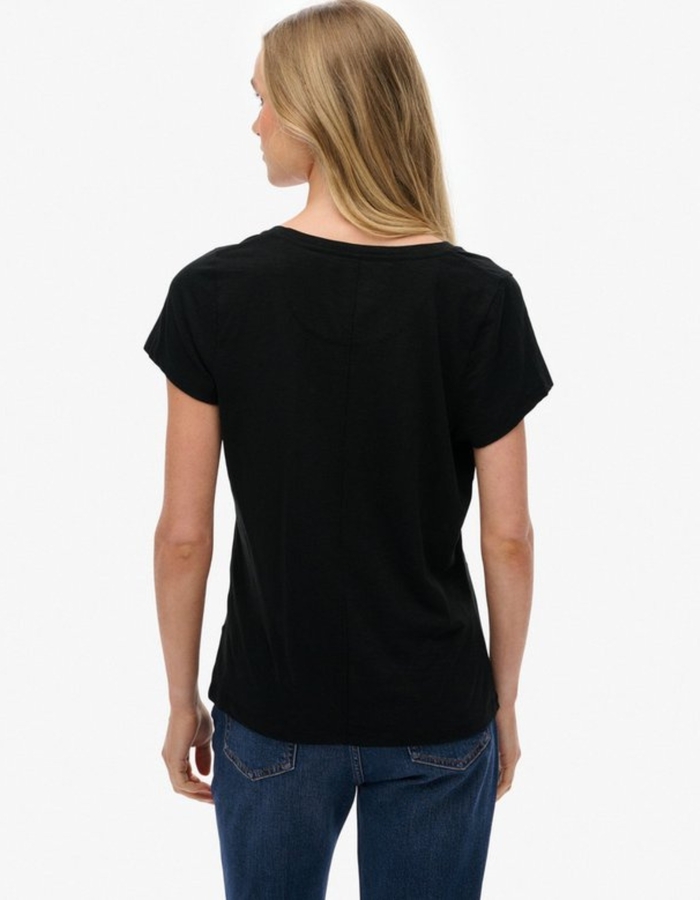 studios t-shirt met laag uitgesneden ronde hals