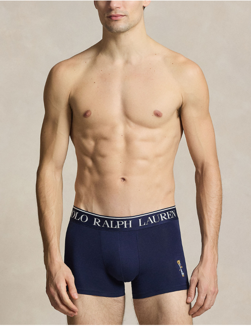stretch cotton trunk 2 pack in gb navy taylor heather