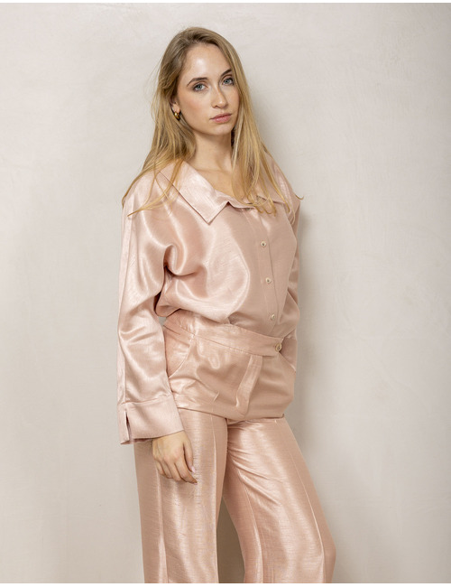 Xandres lange mouw bloes roze